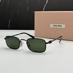 NEW MIU MIU MUA53S 1AB1I0 SUNGLASSES BLACK WOMEN MU A53S, SMU A53